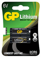 GP 6V LITHIUM 2CR5 1PK CARDED