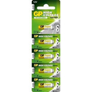 GP A27 12V MERCURY FREE MINI-ALKALINE 5PC TEAR STRIP TS