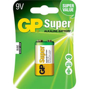 GP 9V SUPER ALKALINE BATTERY 1PK CARDED