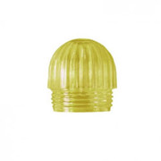 YELLOW LENSFLUTED DOME PANEL MOUNT