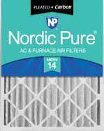 16X25X4 1 PACK NORDIC PURE MERV 14 MPR 2800 FILTER ACTUAL SIZE 15.5 X 24.5 X 3.63 MADE IN USA IN-BHTQ5