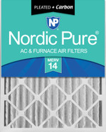 16X24X4 1 PACK NORDIC PURE MERV 14 MPR 2800 FILTER ACTUAL SIZE 15.38 X 23.38 X 3.63 MADE IN USA IN-BHLB3