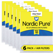 14X25X12 6 PACK FOR FILTER INSTALLATION THE AIR ENTERS THRU THE FUZZY HIGH-LOFT SIDE AND EXITS OUT T THE THINNER, SMOOTH SIDE. FILTER ACTUAL SIZE 13. IN-BFB39