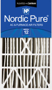 16X28X6 1 PACK NORDIC PURE MERV 12 MPR 1500-1900 FILTER ACTUAL SIZE 15.44 X 26.94 X 6 MADE IN USA IN-BDBF3