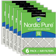 8 78X33 58X1 6 PACK NORDIC PURE MERV 13 MPR 2200-2400 FILTER ACTUAL SIZE 8.75 X 33.5 X 0.75 MADE I IN USA