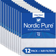 16X24X12 12 PACK FOR FILTER INSTALLATION THE AIR ENTERS THRU THE FUZZY HIGH-LOFT SIDE AND EXITS OU UT THE THINNER, SMOOTH SIDE. FILTER ACTUAL SIZE 15