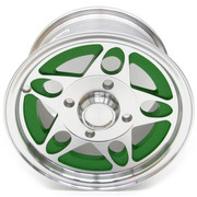 ALUMINUM FRONT RIM - LIME GREEN - 12X6.5