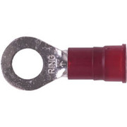 3M NYLON INSULATED RING TERMINAL WITH BRAZED SEAM FOR 8 GAUGE WIRE SIZE AND 516 INCH STUD OR SCREW SIZE 200 PER BOX