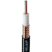 COMMSCOPE 12 INCH FOAM DIELECT CABLE 50 OHMS ANNULAR CORRUGATED COPPER OUTER CONDUCTOR COPPER-CLAD ALUMINUM CENTER CONDUCTOR BLACK JACKET
