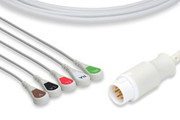 IN-714J6 DIRECT-CONNECT ECG CABLES 5 LEADS SNAP