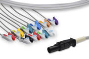 IN-71EV5 DIRECT-CONNECT EKG CABLES 10 LEADS PINCH/GRABBER 340 CM Replacement