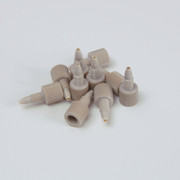 400 FINGERTIGHT ONE PIECE 10-32 PEEK MALE NUT FERRULE FOR ONE SIXTEENTH INCHES OD TUBING 10 PK