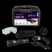 CLARITY FLASHLIGHT KIT HIGH INTENSITY ASTM COMPLIANT UV-A LED IP68RATED WITH INDUCTION CHARGER KIT B