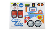 FRC35 HOT WHEELS 6V JEEP SMALL LABEL SHEET FOR JEEP FRC35