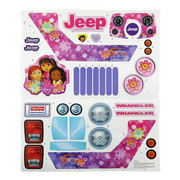 CDD17 DORA AND FRIENDS JEEP LABEL SHEET
