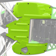 REAR SKID PLATE - HYPER GREEN - M RIOT 6000 8000 2019