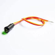 LED INDICATOR 5MM GREEN SNAP IN 12V