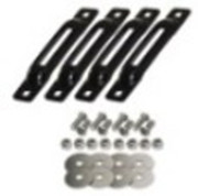 BLACK E TRACK SINGLE STRAP ANCHOR 4 PACK WITH ALLEN SCREWS Replacement