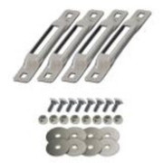 STAINLESS E TRACK SINGLE STRAP ANCHOR 4 PACK WITH SS CARRIAGE BOLTS Replacement