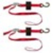 1 INCHES X 4 FEET S HOOK LOOP STRAP TIE DOWN WITH CAM 1500 LB 2 PACK