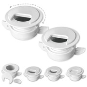 Cadet H94Y2 2-Pack Black Twist-Lock Grommet Replacement Wire Cable Management Self-Securing Locking No Tools Needed