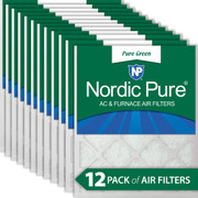 10X10X1 12 PACK RECYCLED FRAME IS BIODEGRADABLE FILTER ACTUAL SIZE 9.5 X 9.5 X 0.75 MADE IN USA IN-BHSS6