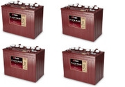 12 VOLT DEEP-CYCLE FLOODED BATTERY 150AH 4 PACK 48 TOTAL VOLTS IN-1KTV5