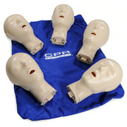 BOH100T Extra Head Medical Manikin Training Replacement Pack 5 Tan