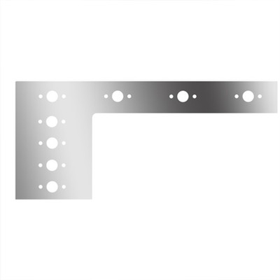 378 YEAR 1996 4 IN S.S. 1PIECE CABCOWL PANELS WITH 16 P1 LIGHT HOLES