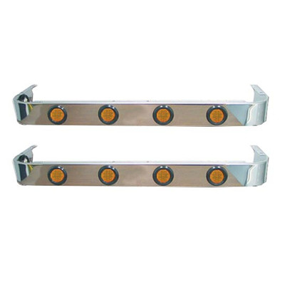 378 YEAR 2004 3.5 X 36 IN SS Sleeper Panel WITH 8 2 IN Amber Lights