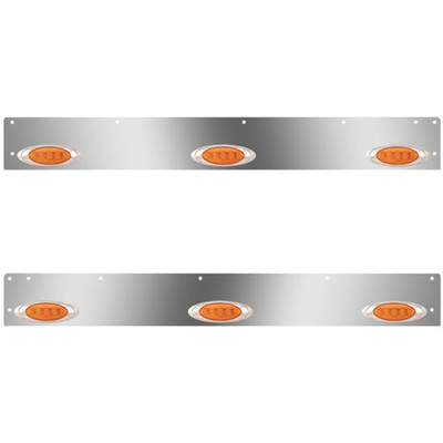 T800 SF YEAR 2021 SS DAY CAB PANELS WITH 6 P1 AMBERAMBER LEDS