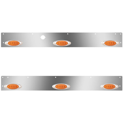 T800 SF YEAR 2012 SS DAY CAB PANELS W6 P1 AMBERAMBER LEDS BLOCK HEATER PLUG 14 IN SPACING