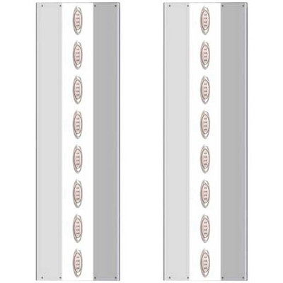 W900B YEAR 1988 SS REAR SLEEPER FAIRING PANELS WITH 16 P1 REDCLEAR LEDS