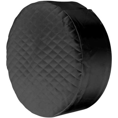 378 YEAR 2000 26 IN Black Quilted Vinyl Fuel Tank End Covers With 4 IN Sleeve Replacement