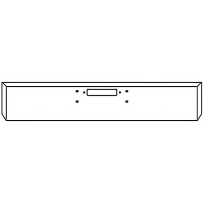 12 in Chrome Steel Boxed End Bumper WMounting AND TowHitch Holes Replacement