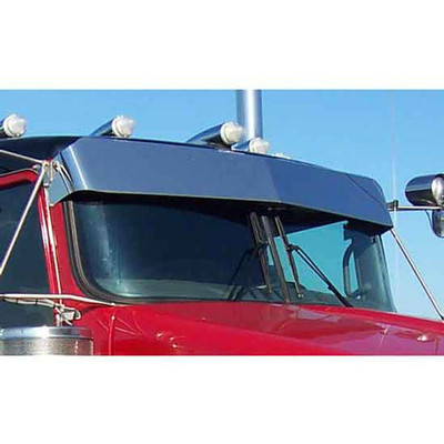 10 in Aluminum Drop Straight Visor Boltless For Kenworth T800 AND W900 Replacement