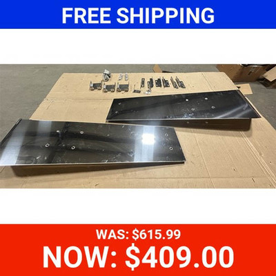 BLEMISHED 11 in Stainless Steel Untie Drop Visor For Kenworth T680 AND T880