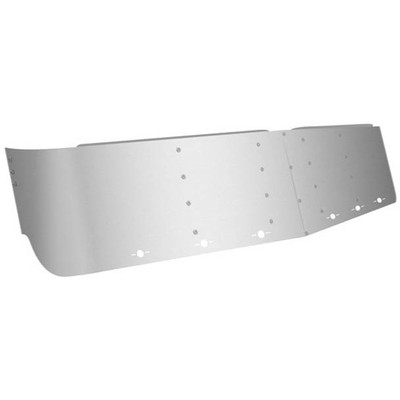 Stainless Steel Drop Visor W6 Slotted Light Holes On Bottom Of Visor