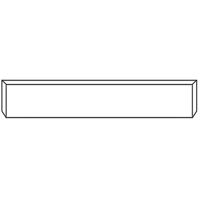 22 in Blind Mount Chrome Texas Mitered End Bumper W2 in Taper And UST Mount Plates Replacement