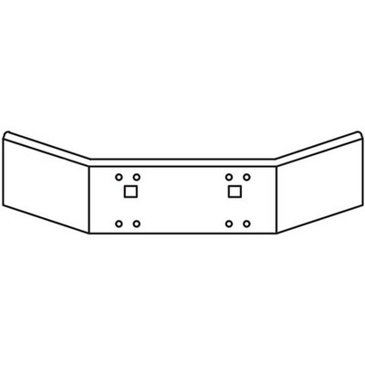 12 To 14 in SBA Bumper WMounting AND Standard Step Holes For Kenworth 1986-2003 Replacement