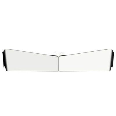 13 in 304 Stainless Steel Paintable Forward Bowtie Visor For Kenworth W900 Flat Windshield Replacement