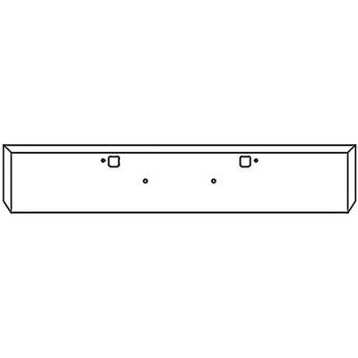 12 in Chrome Texas Mitered End Road Runner Bumper 7 Gauge WTow Holes Replacement