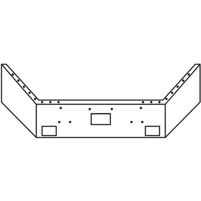 12 in Open End Bumper WTow Fog Holes For Peterbilt 357 378 SBA Replacement