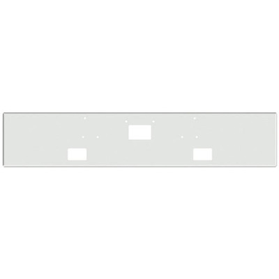 16 in Chrome Texas Boxed End Bumper WTow Square Fog Light Holes For Peterbilt 357 378 379 SFA Replacement