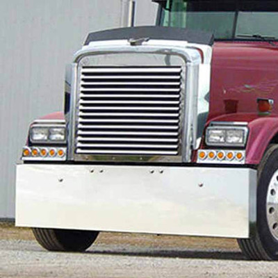 18 in Stainless Steel Boxed End Bumper Standard Mount For Freightliner Classic 2004-2007 Replacement