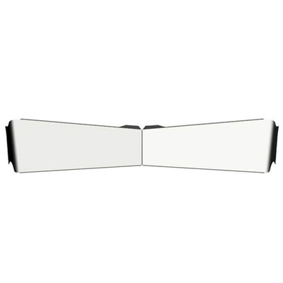 13 in 304 Stainless Steel Paintable Bowtie Visor For Kenworth W900 Curved Windshield Replacement