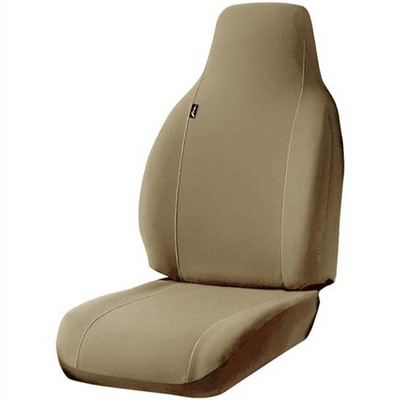 Solid Taupe Seat Cover For Freightliner Cascadia High Back Seats With Armrest Covers