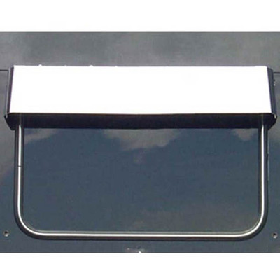 29.625 in Stainless Steel Rear Window Visor For Kenworth Replacement