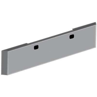 18IN Chrome Plated SS Texas Blind Mount Mitered End Bumper 10 Gauge WTow HOLE BLK Steel Mount Plate Replacement