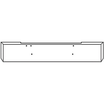 20 in Chrome Steel Boxed End Bumper WMounting Holes Only For Kenworth K100E Cabover 1984-1999 Replacement